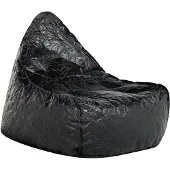 Beliani Sitzsack DROP Schwarz 75x63x73