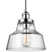 FEISS Elstead Baskin Hängeleuchte E27 26cm Poliertes Nickel