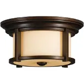 FEISS Merrill Aussen-Deckenleuchte E27 2-fach Heritage Bronze IP44
