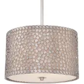 Elstead Lighting Elstead Confetti Hängeleuchte E27 3-fach Altsilber