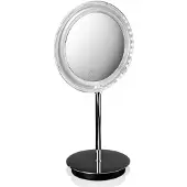 DECOR WALTHER Schminkspiegel BS 15 Touch LED Stand Chrome (5-fache Vergrößerung)