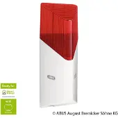 ABUS FUSG35000A, Wireless siren, Innen/Außen, Acrylnitril-Butadien-Styrol (ABS), 100 dB, IP44, Rot, Weiß