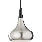 Elstead Lighting Beso Zeitgenössische Aufhängung Gebürsteter Stahl 1 Leuchte E27 D18Cm