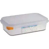 ARAVEN Gastronorm GN 1/4 Lebensmittelbehälter – 4,3 Liter – 26,5 x 16,2 x 6,5 cm