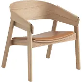 Muuto Cover Sessel Leder Gepolstert Cognac/Eiche