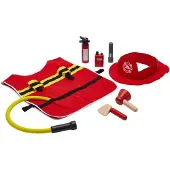 PlanToys Feuerwehrmann- Set - Holz - - One Size - Spielzeug