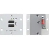 Kramer W-2UC(B), Schwarz, Jede Marke, 2x USB, 50,5 mm, 47 mm, 3,3 cm