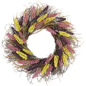 Shumee Türkranz bunt mit Kunstblumen ø 50 cm CANDELARIA