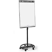 Legamaster Mobiles Flipchart Legamaster ECONOMY TRIANGLE, als Whiteboard & Flipchartblock nutzbar, B 600 x T 15 x H 720 mm, lackierter Stahl & ABS, weiß-schwarz