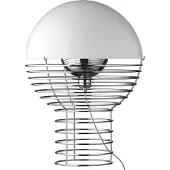 Verpan Wire Tischleuchte Ø40 Weiß - , Wire Large, Metallisch, für Wohnzimmer, Metall, Design