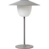 Blomus Mobile LED-Leuchte ANI Lamp, Lampe, Aluminium matt pulverbeschichtet, Warm Grey, 66067