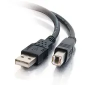 C2G 81565, 1 m, USB A, USB B, USB 2.0, Stecker/Stecker, Schwarz