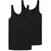 Schiesser Tops 2er-Pack Basic Kids in Schwarz | Gr.: 176