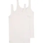 Schiesser Tops 2er-Pack Basic Kids in weiß | Gr.: 176
