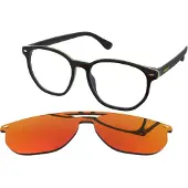 Havaianas UBATUBACS807U Brille. View + Clip-On, Farbe Rot-Gelb. Uni.