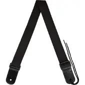 Cascha HH 2292 Ukulelen-Gurt – Polycotton – Schwarz – Verstellbar 76 bis 139 cm