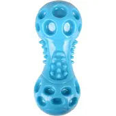 Flamingo Legetøj hund WIDO DUMBBELL, blå 14 cm