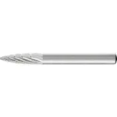 PFERD TOOLS HSS Frässtift Spitzbogenform K Ø 06x18 mm Schaft-Ø 6 mm Z 3 universal mittel fein Spanbrecher
