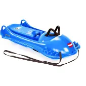 KHW | Lenkschlitten Mountain Racer | Farbe: iceblue | ergonomischer Sitz | robuste Bauweise | hohe Geschwindigkeit & Stabilität | perfekt für Abenteuer im Schnee