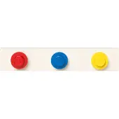 Room copenhagen Kleiderhaken - 33 cm - Rot/Blau/Gelb - - One Size - Haken