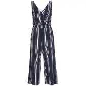 LASCANA Culotte-Overall aus strukturierter Ware, sommerlicher Jumpsuit mit Streifen