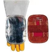 WELDAS Handschutz Rindspaltleder m.alumisiertem PFR Schutz