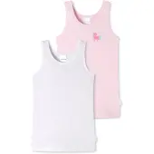 Schiesser Unterhemden 2er-Pack Basic Kids in Rosa | Gr.: 116