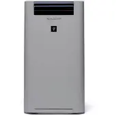 Sharp UA-HG40E-L Luftreiniger (mit Befeuchtungsfunktion, Verbesserung der Luftqualität, Ideal für Allergiker, drei Stufen Filtersystem, HEPA-Filter, Räume bis zu 26 m²) hellgrau