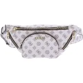 GUESS Utility Vibe, Textile Fanny Pack, White, For Women