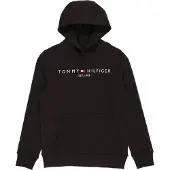 Tommy Hilfiger Kapuzenpullover - Essential - Organic - Schwarz - - 6 Jahre (116) - Kapuzenpullover