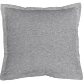 Schlafgut Uni-Jersey Melange Bettwäsche Kissenbezug einzeln 40x40 cm | graphit - grau