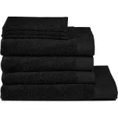 Seahorse Handtuch-Set Pure Black (7-teilig)