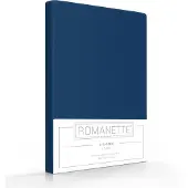 Romanette Kopfkissenbezüge Dark Blue (Baumwolle) (2er Set)