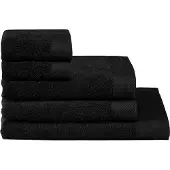 Seahorse Handtuch-Set Pure Black (5-teilig)