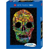 Heye Doodle Skull, 1000 Teile, 1000 Stück(e), Kunst