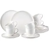 Ritzenhoff & Breker Kaffeeservice Skagen, 18-teilig aus Porzellan, spülmaschinenfest, Set bestehend aus: