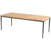 Hartman Silencio Dining Tisch Xerix/Natural Teak Aluminium 220x100 cm