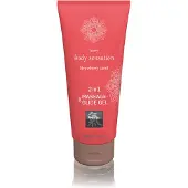 Hot 2 in 1 Massage- und Gleitgel Erdbeere 200 ml