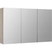 Differnz Spiegelschrank Reno 120 x 18 x 70 cm eiche 3-türig