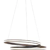 QAZQA Moderne Hängelampe schwarz 74 cm inkl. LED - Rowan