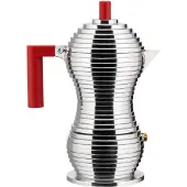 Alessi Perkolator Pulcina Red 3 Tassen Induktion
