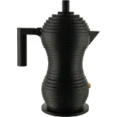 Alessi Kaffeemaschine Pulcina Black Black 3-Tassen