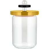 Alessi Twergi - Vorratsglas mit Holzdeckel 100 cl, gelb