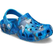 Crocs Preschool Classic Shark Clog Clogs Blau - Jungen, Größe:20-21