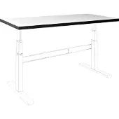 Celexon HPL Tischplatte 150 x 75 cm, weiß