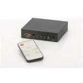 Digitus 4K HDMI Switch, 3x1, HDMI, Schwarz, 30 Hz, Status, 4096 x 2160 Pixel, Full HD
