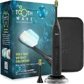 Silk'n ToothWave, Erwachsener, Vibrierende Zahnbürste, Schwarz, 48000 Bewegungen pro Minute, 2 min, Schwarz