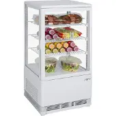 Saro Mini-Umluftkühlvitrine Modell SC 70 weiß