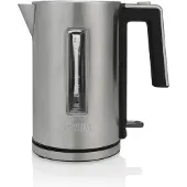 Princess 236046 Schnellkoch-Wasserkocher, 1,7 l, 3000 W, Schwarz, Edelstahl, Edelstahl, Wasserstandsanzeige, Überhitzungsschutz