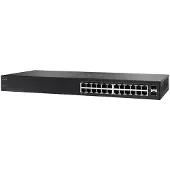 Cisco SG110-24, Unmanaged, L2, Gigabit Ethernet (10/100/1000), Vollduplex, Rack-Einbau